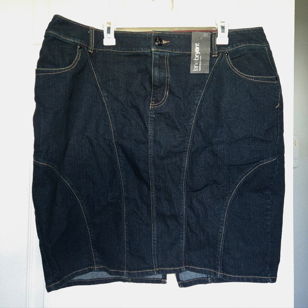 Lane Bryant Denim Skirt w/ pockets